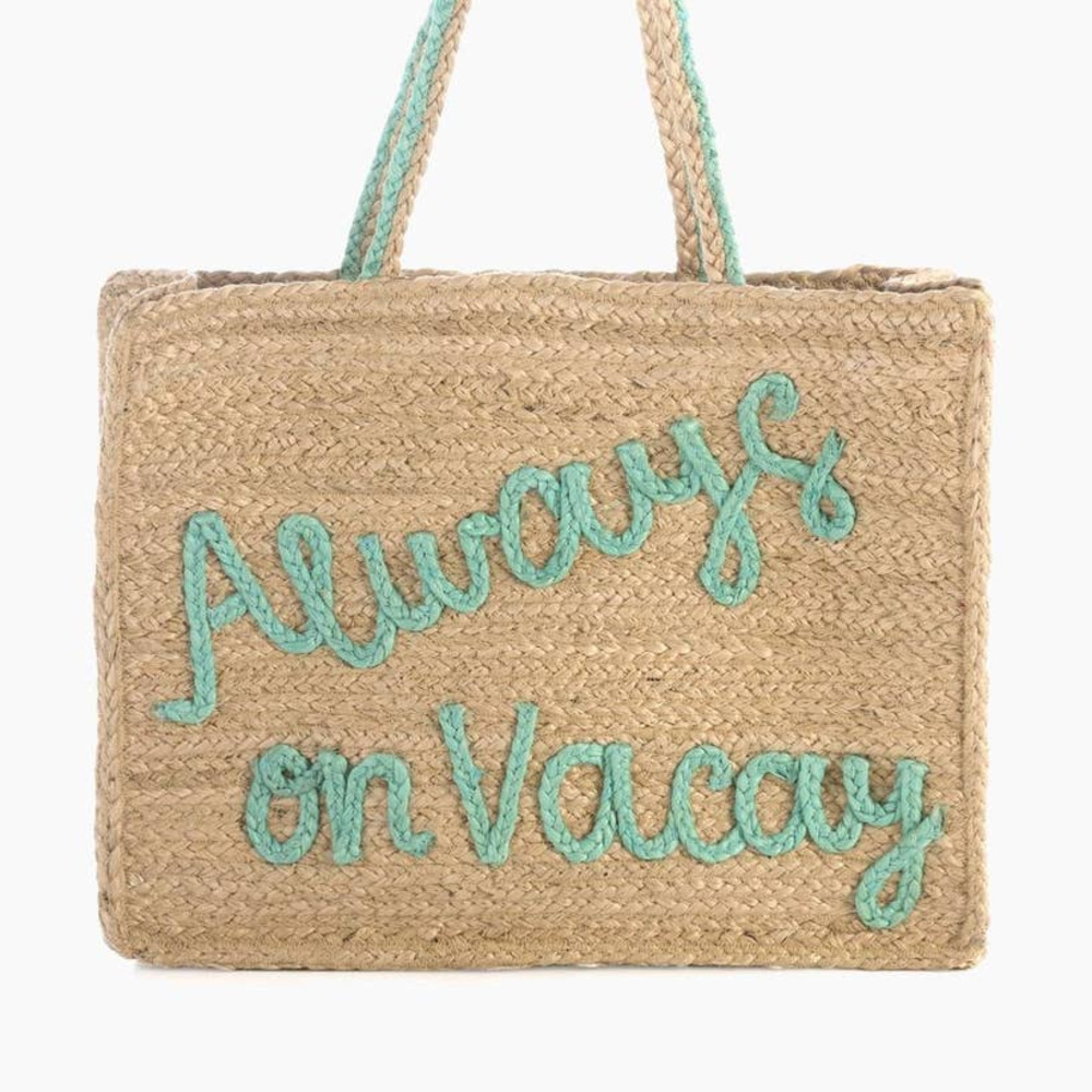 Shiraleah Always on Vacay Jute Tote Bag